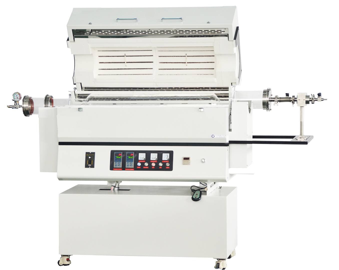 1200度雙溫區(qū)轉(zhuǎn)動(dòng)管式爐